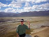 16 Jerome Ryan On Top Of Hill With Tingri And Tingri Plain Behind In 1998